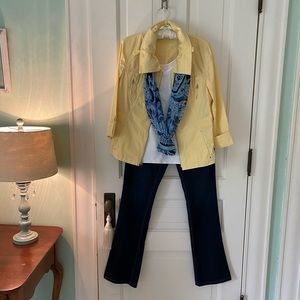 JJill Blue Paisley Scarf